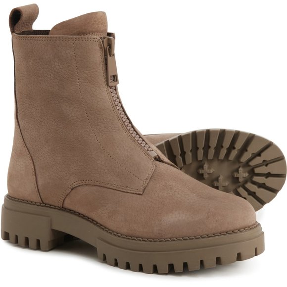 NEW SHOECOLATE Made in India Zip Boots - Nubuck For Women 362sn - Picture 1 of 5